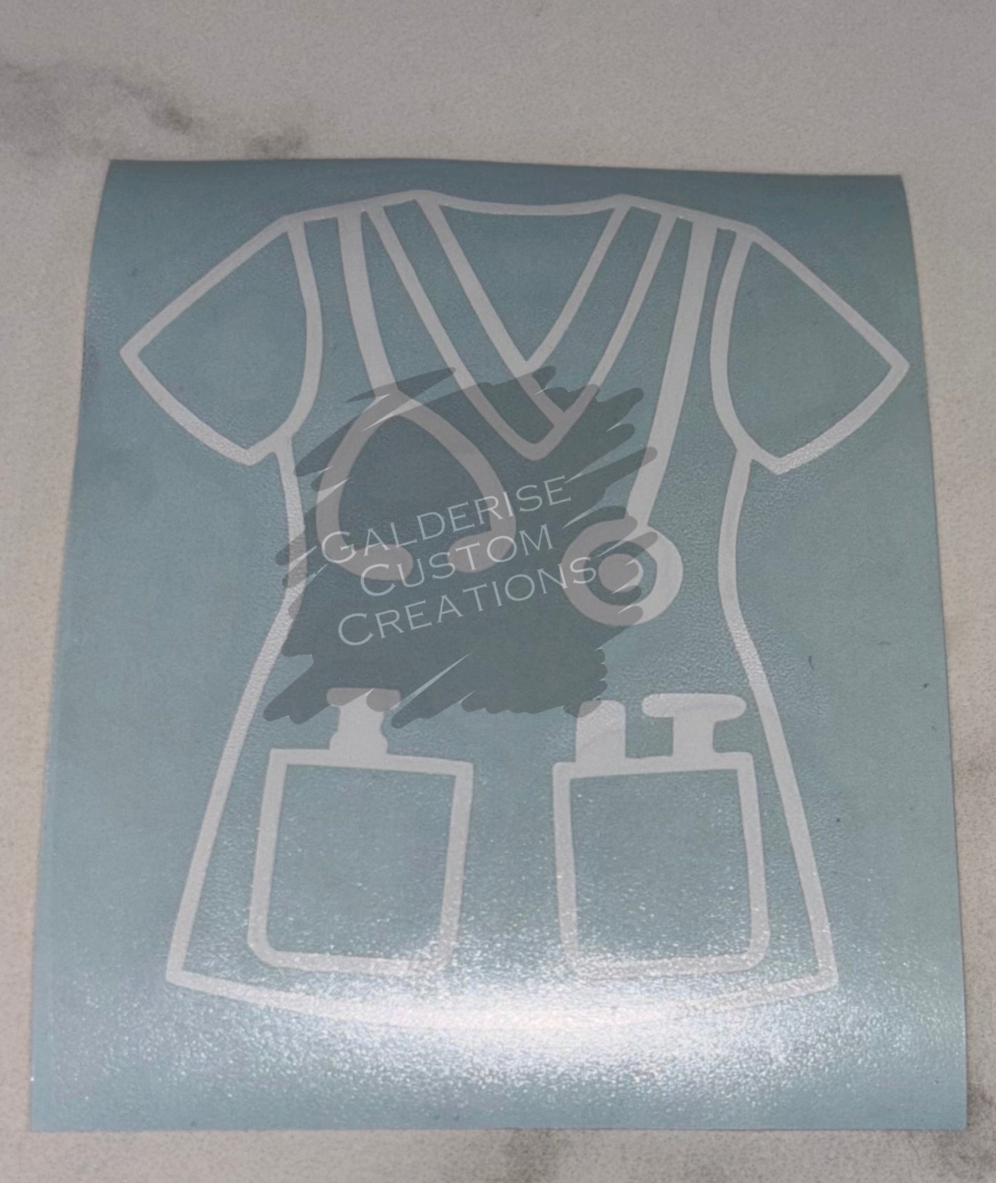 Scrubs- White Outline