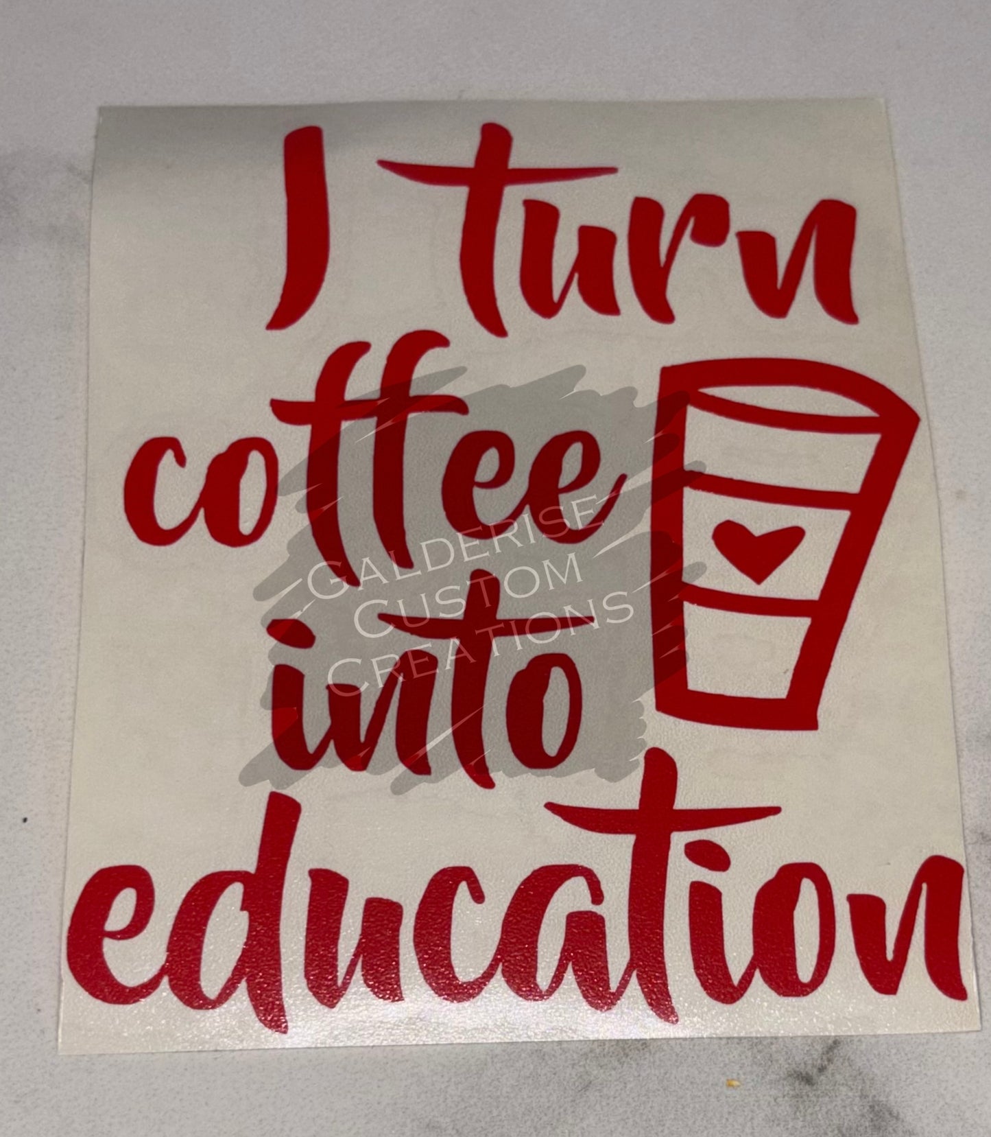 Coffee Into Education- Red