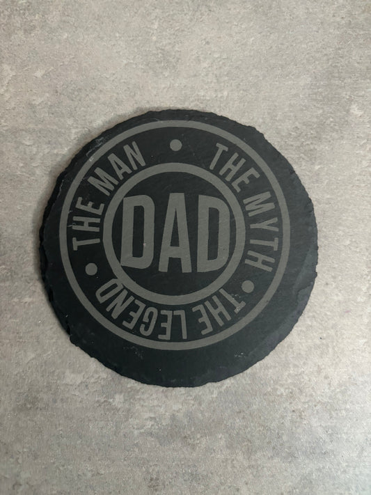 Dad Slate Coaster