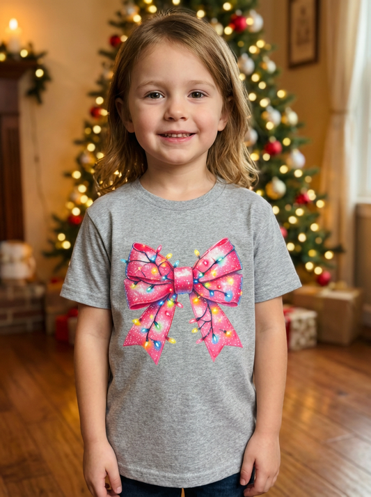 Pink Christmas Bow