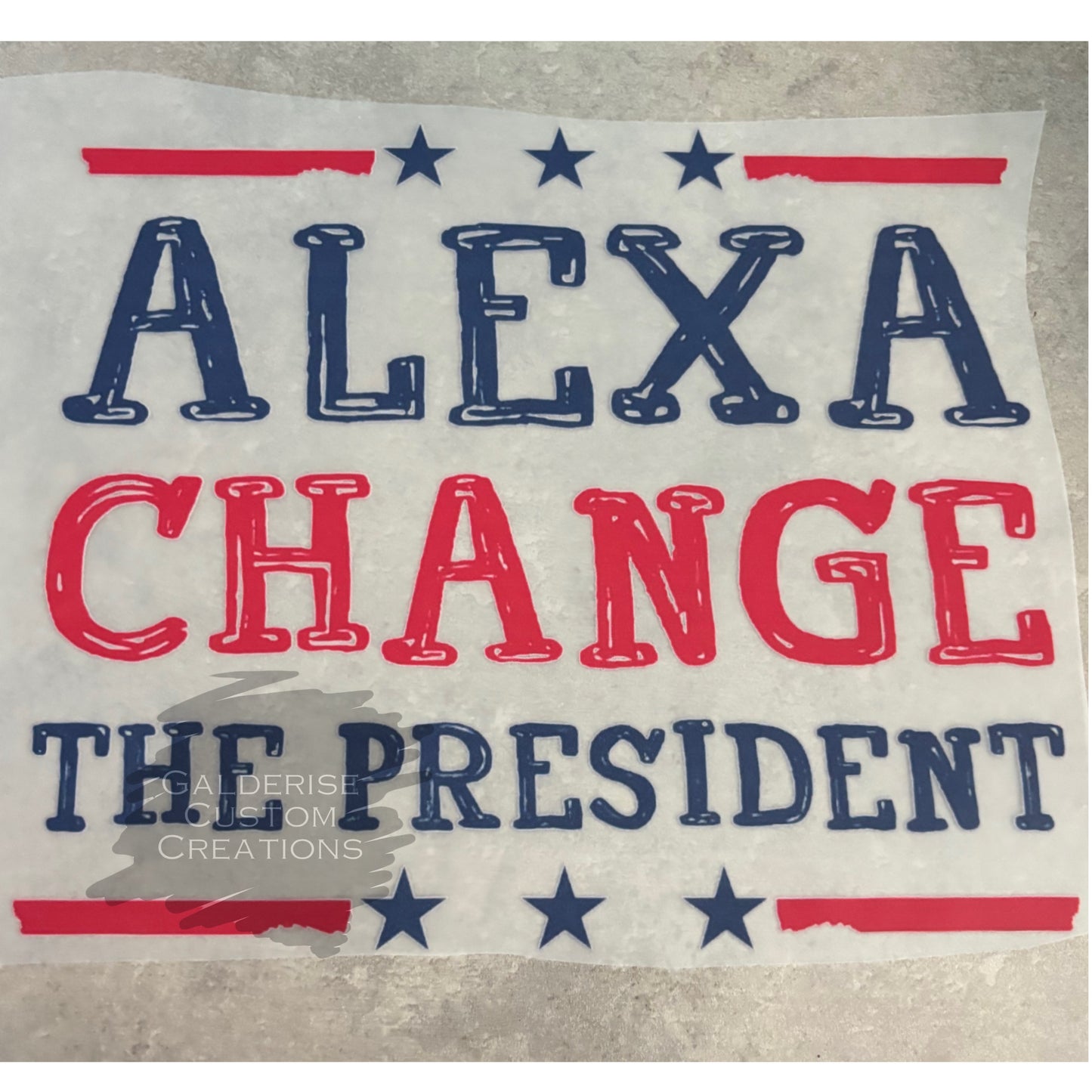 Alexa Change the President